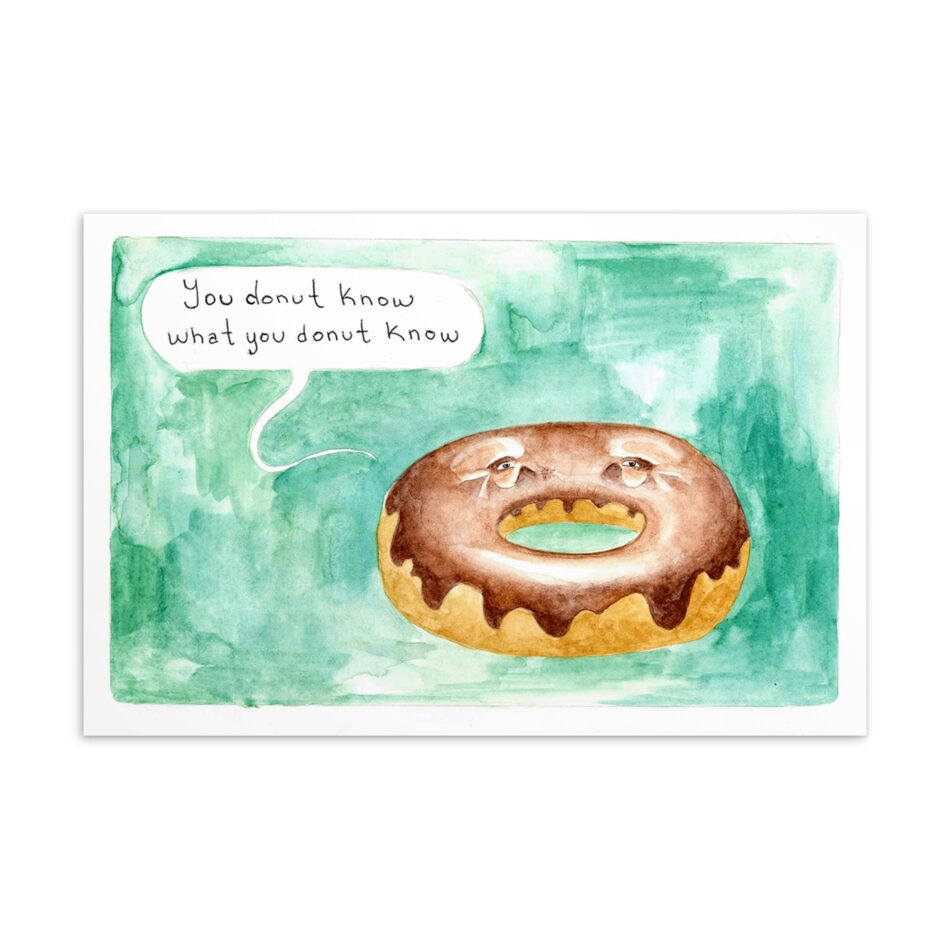 Punny Donut - Postcard
