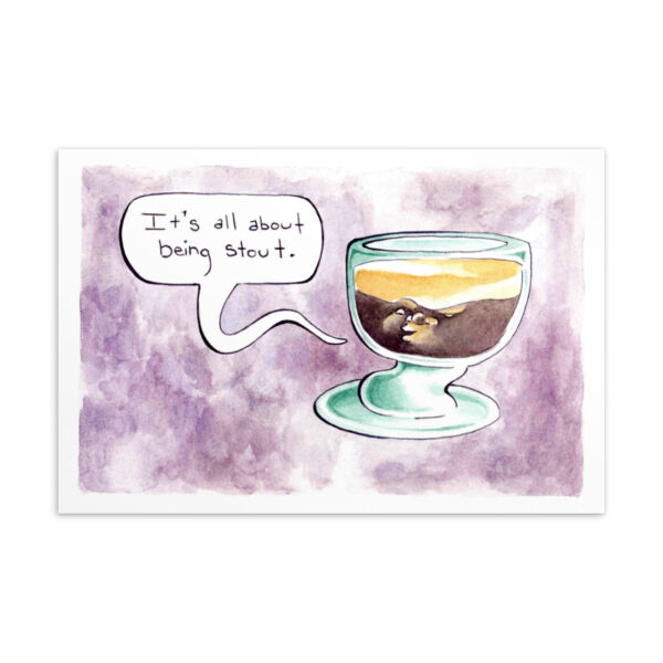 Punny Stout - Postcard