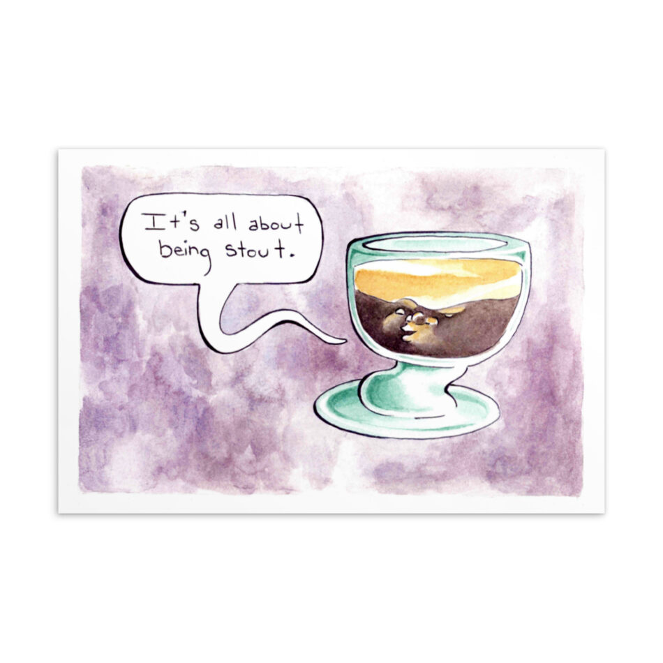 Punny Stout - Postcard