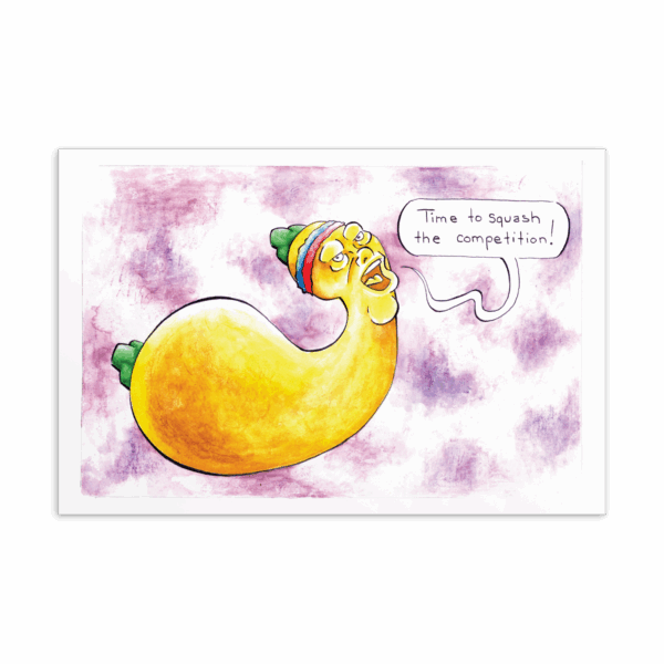 Punny Squash - Postcard