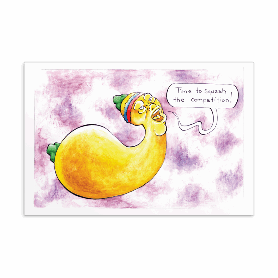 Punny Squash - Postcard