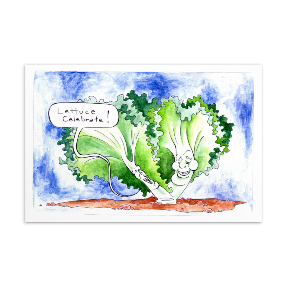 Punny Lettuce - Postcard