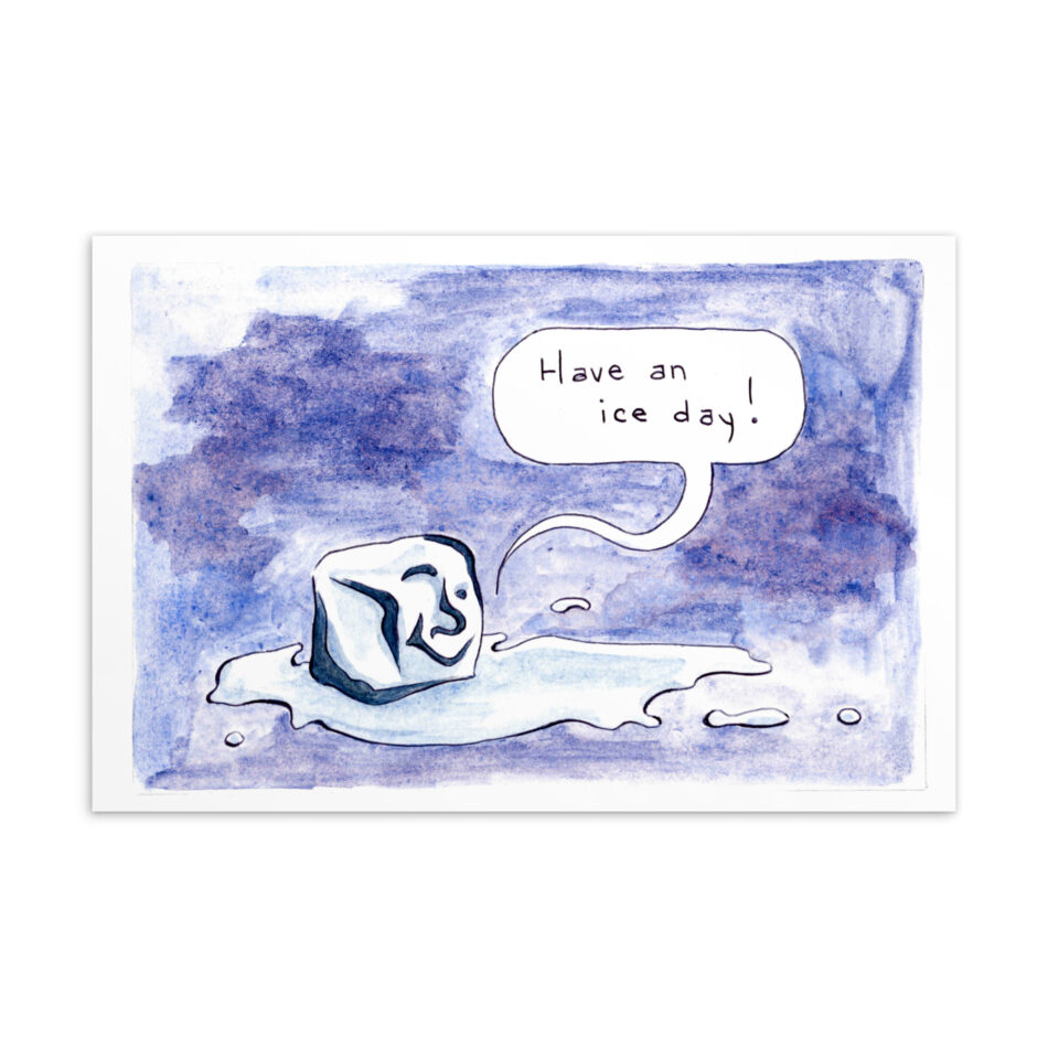 Punny Ice - Postcard