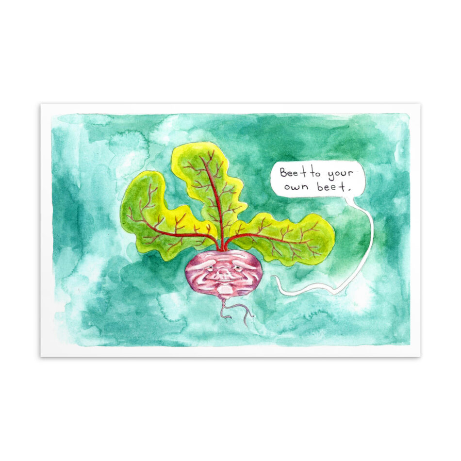 Punny Beet - Postcard