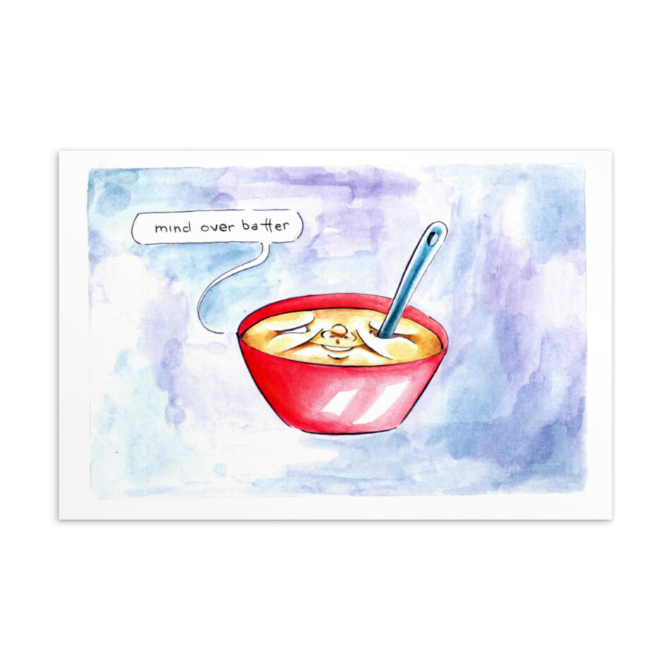 Punny Battter - Postcard